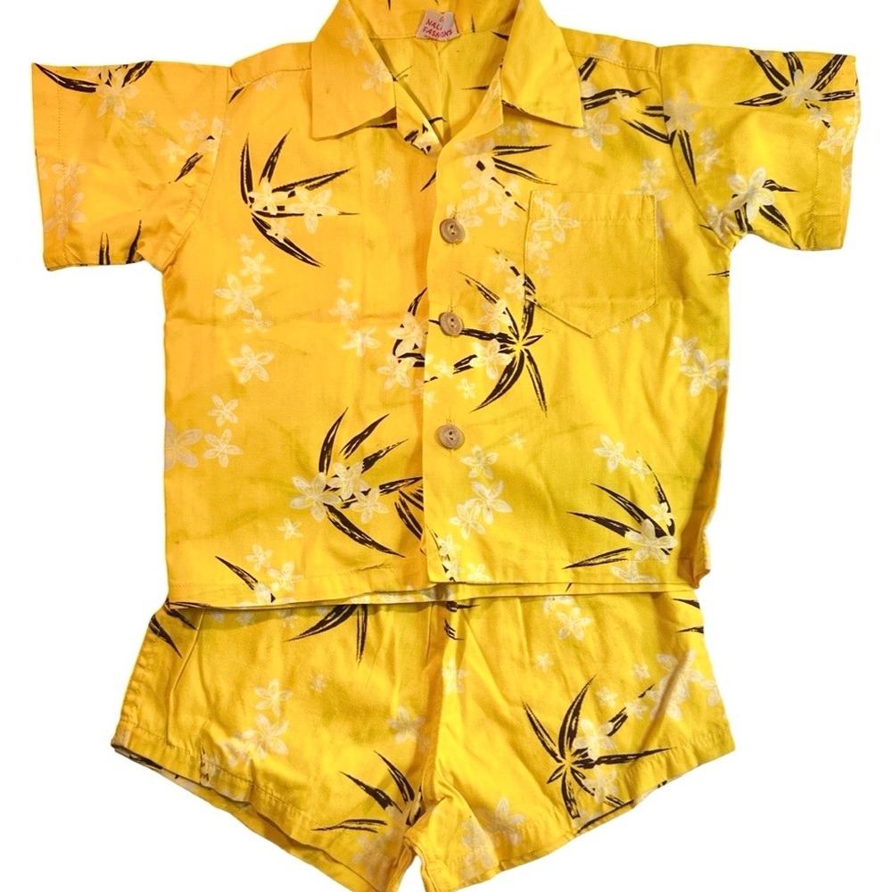 Rare Vintage Boys' Liberty House Hawaiian Shirt & Shorts Set 2-3T
